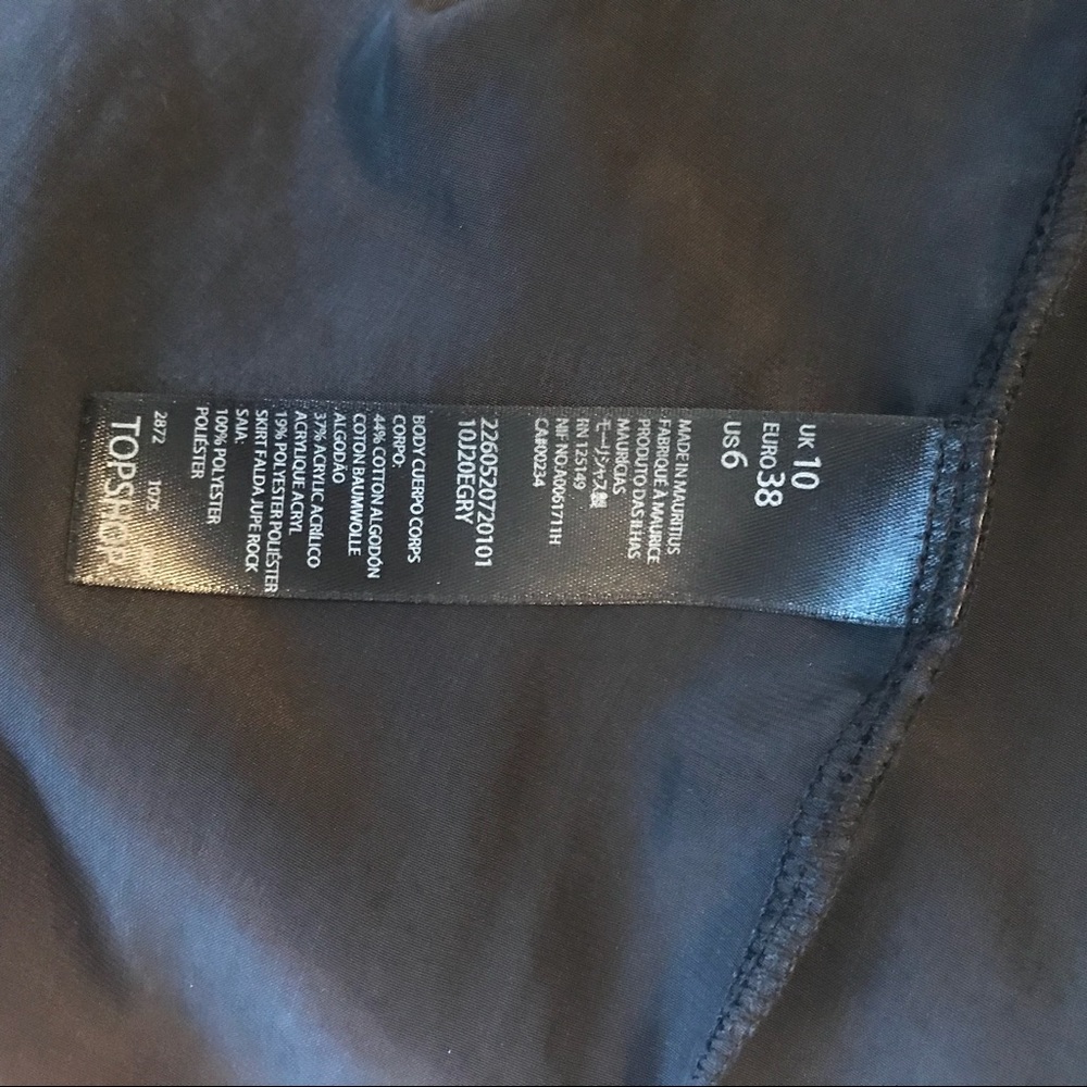 Topshop black and gray dress - Picture 5 of 5